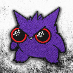 Anime Pokemon Gengar Logo brodé thermocollant / patch manches velcro